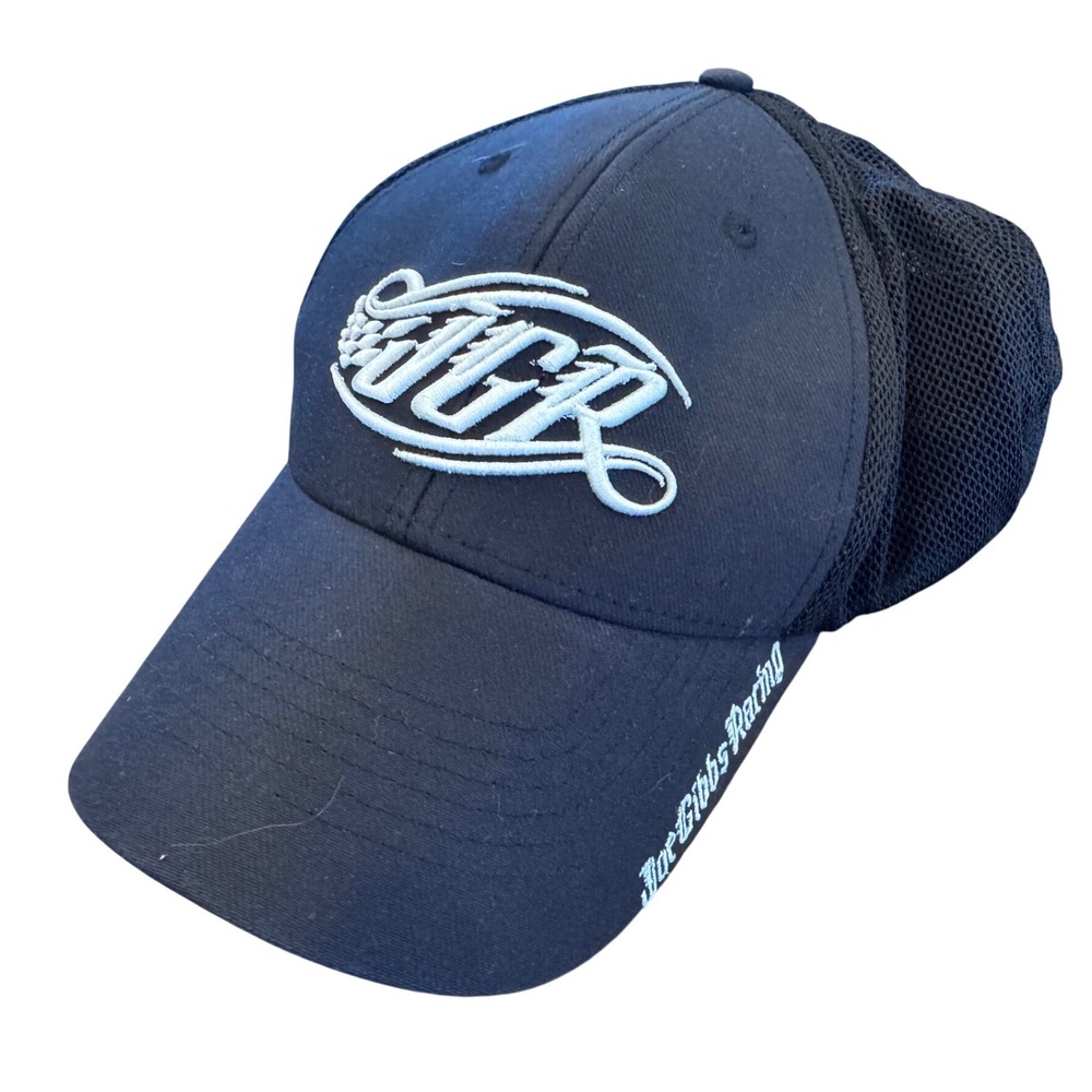 Joe Gibbs Racing JGR Wicked Quick Trucker Hat Black Mesh NASCAR Sample 2008